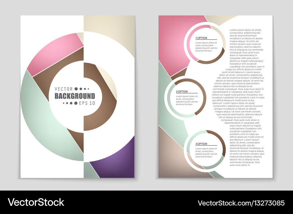 Abstract layout background set for art Royalty Free Vector