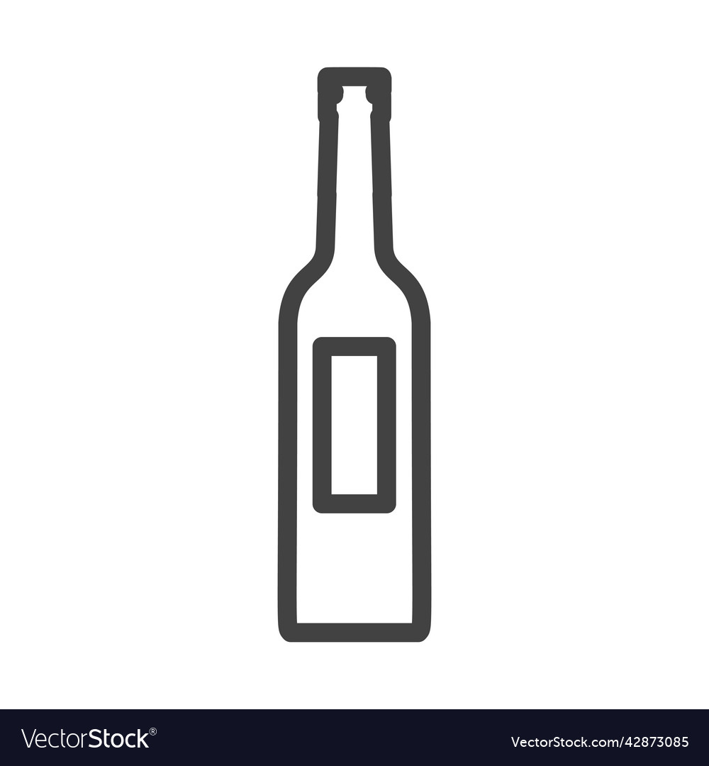 Bottle Glass Drink Icon Liquid Plastic Container Vector Image 5778