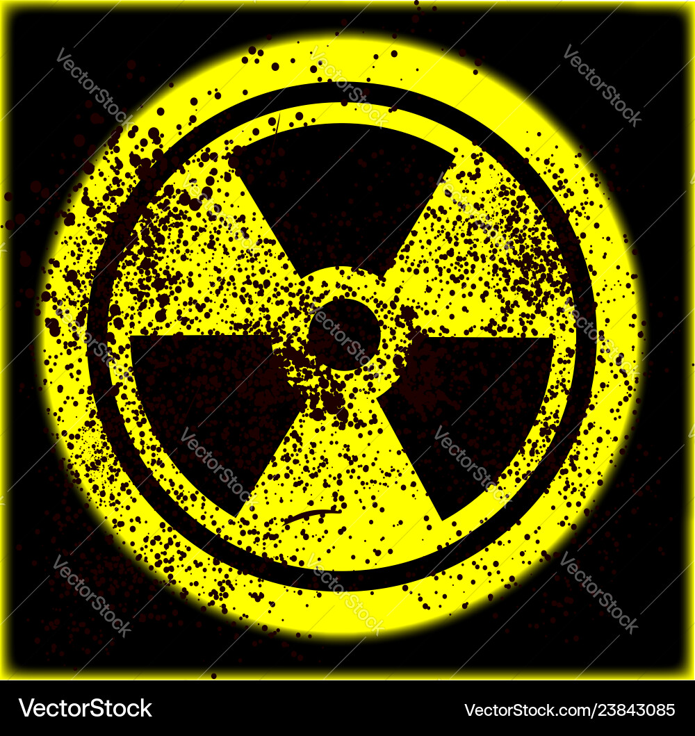 Caution radioactive Royalty Free Vector Image - VectorStock