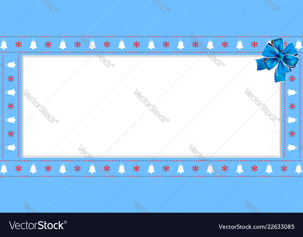 Christmas or new year rectangle border frame