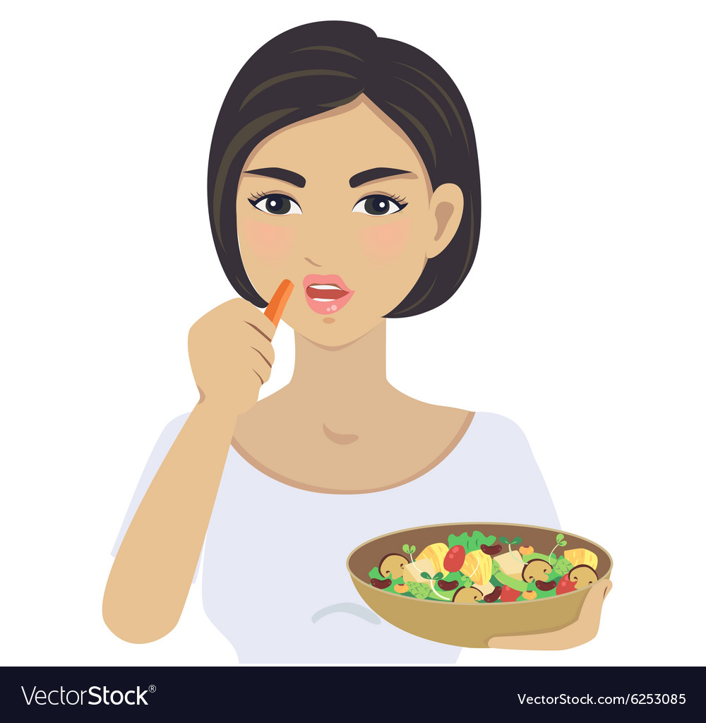 Eat vegetarian Royalty Free Vector Image - VectorStock