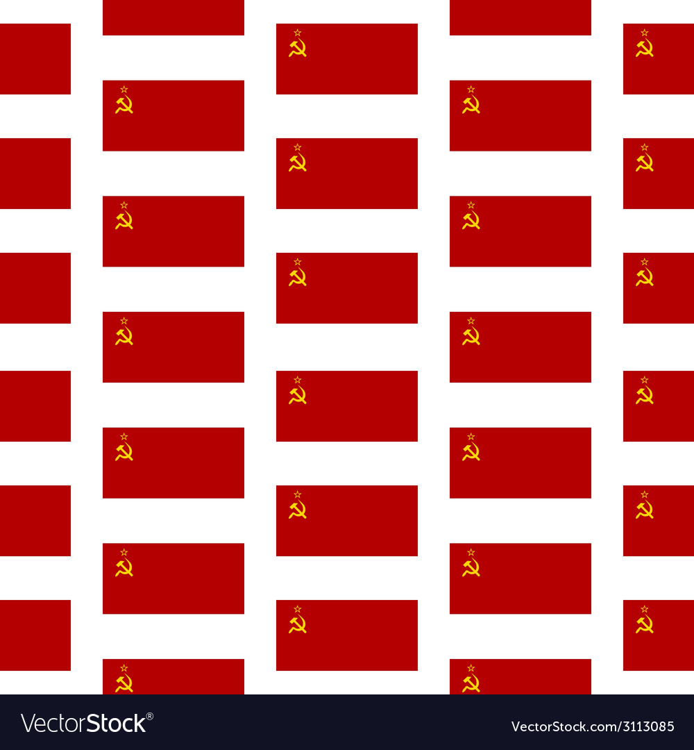 Как выглядели раньше флаги ссср Flag of the soviet union seamless pattern Vector Image