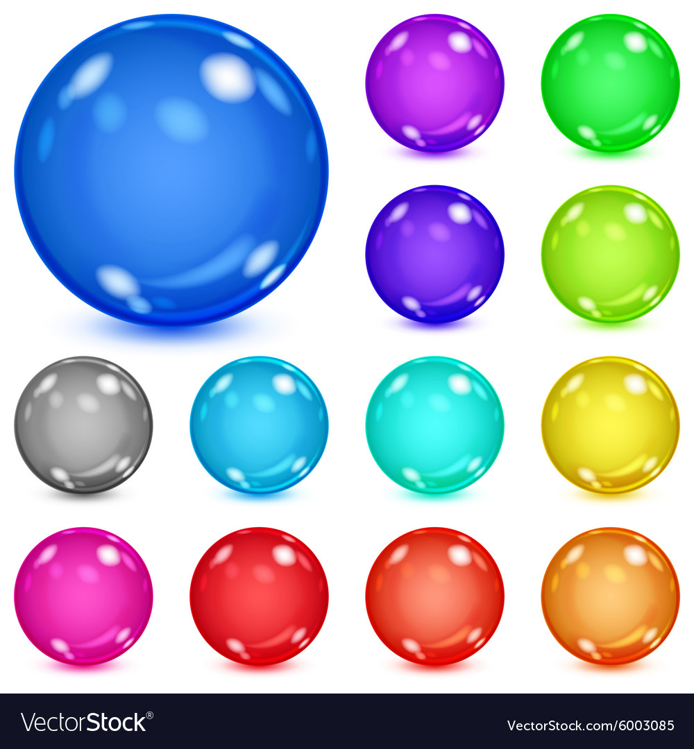 Multicolored opaque spheres