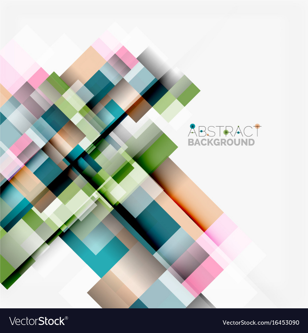 Abstract blocks template design background simple Vector Image