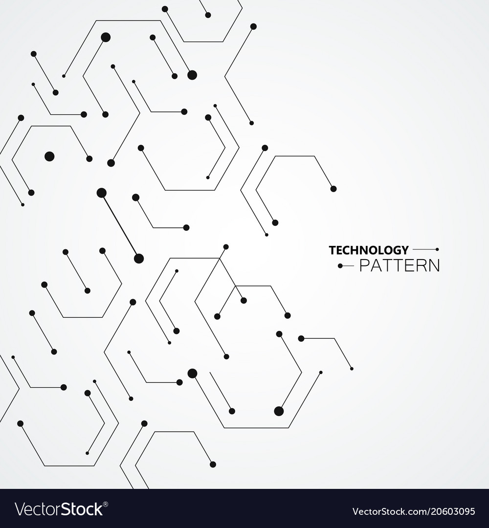 Molecular structure pattern background Royalty Free Vector