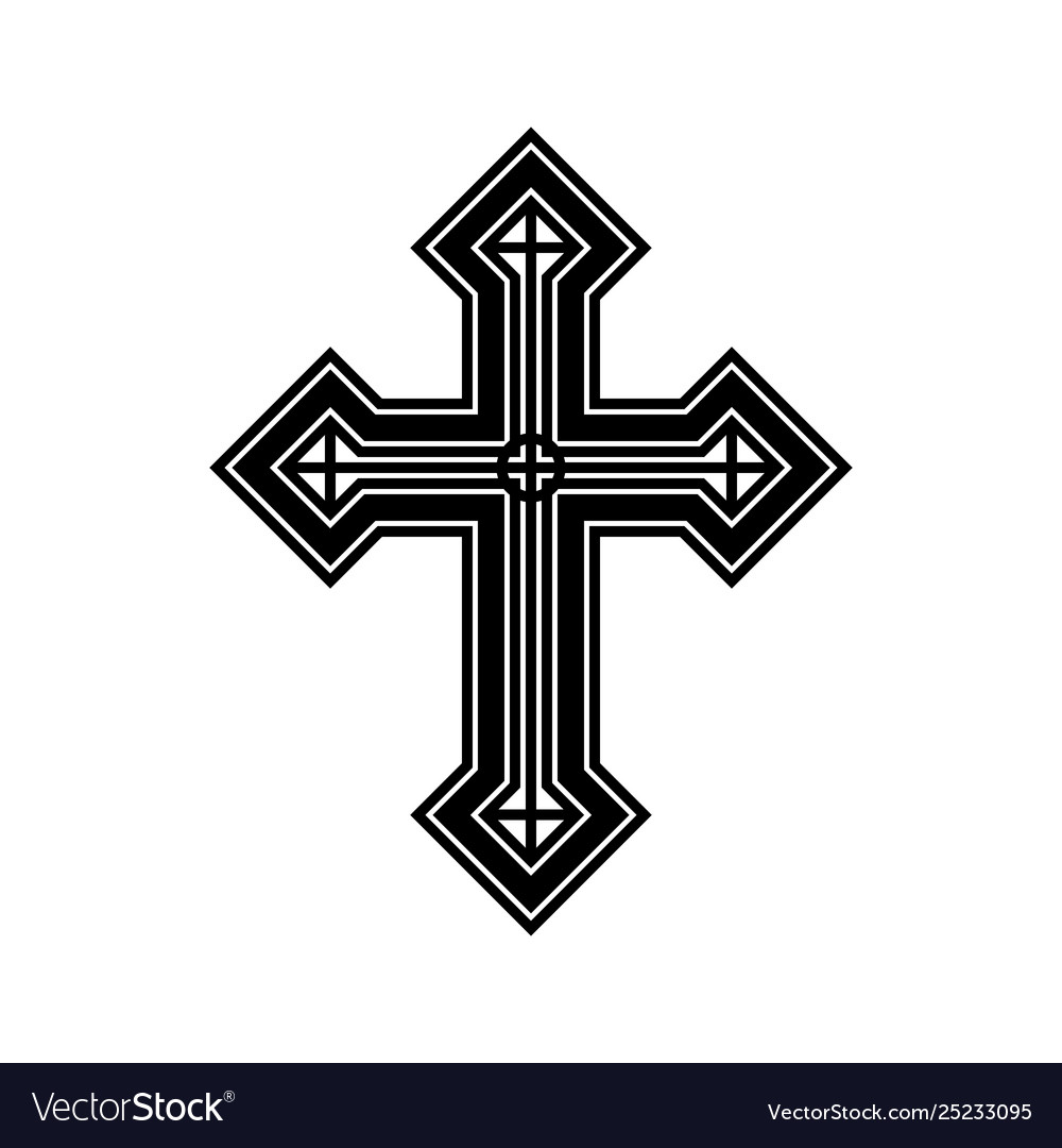 Religious symbol-cross Royalty Free Vector Image