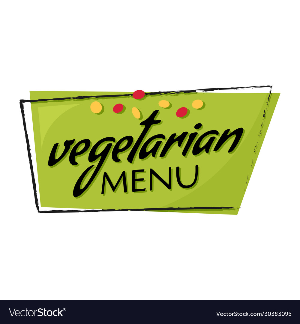 Restaurant vegetarian menu card design template Vector Image