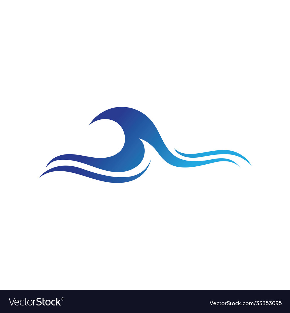 Water wave icon Royalty Free Vector Image - VectorStock