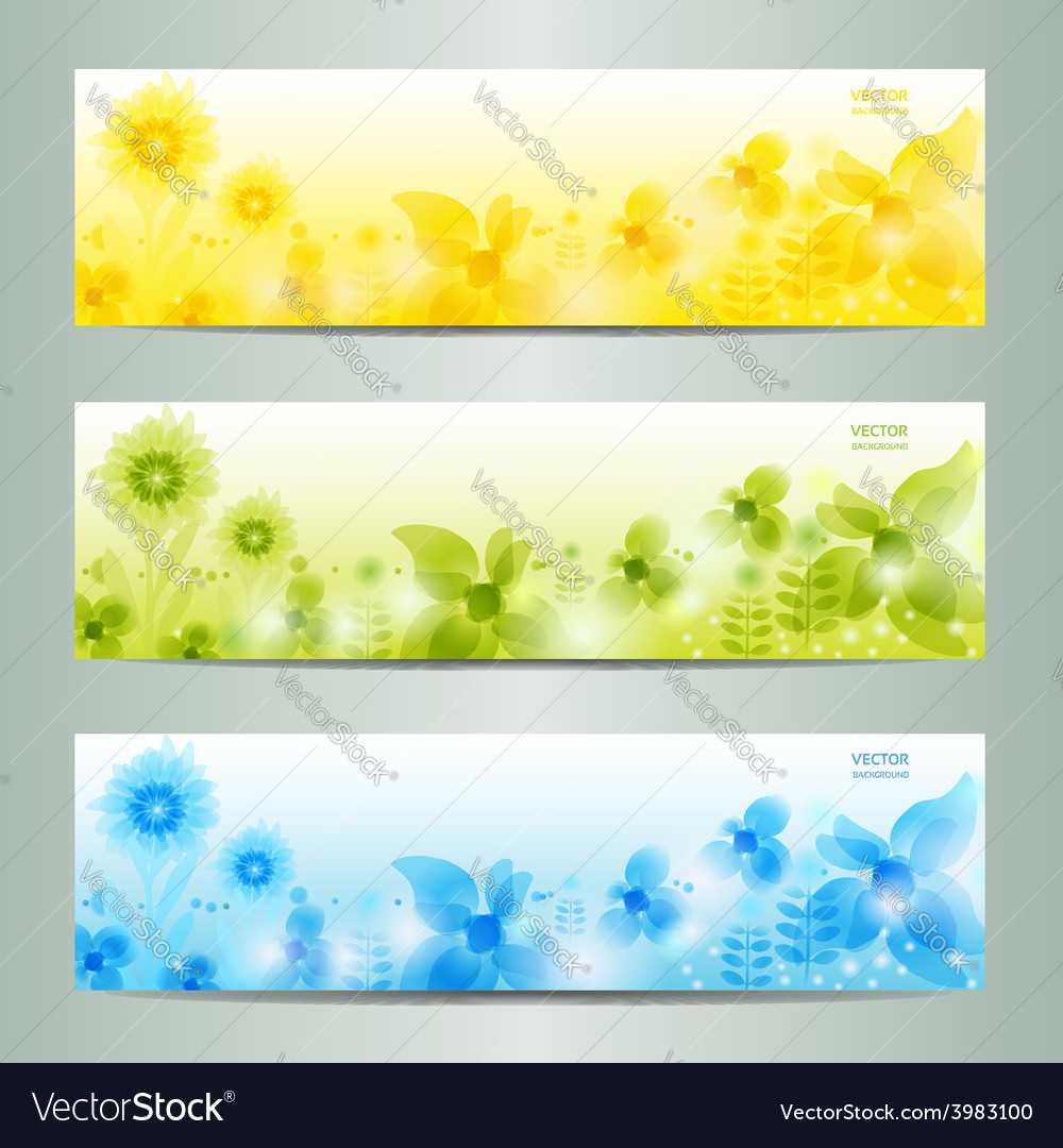 Abstract flower background brochure template