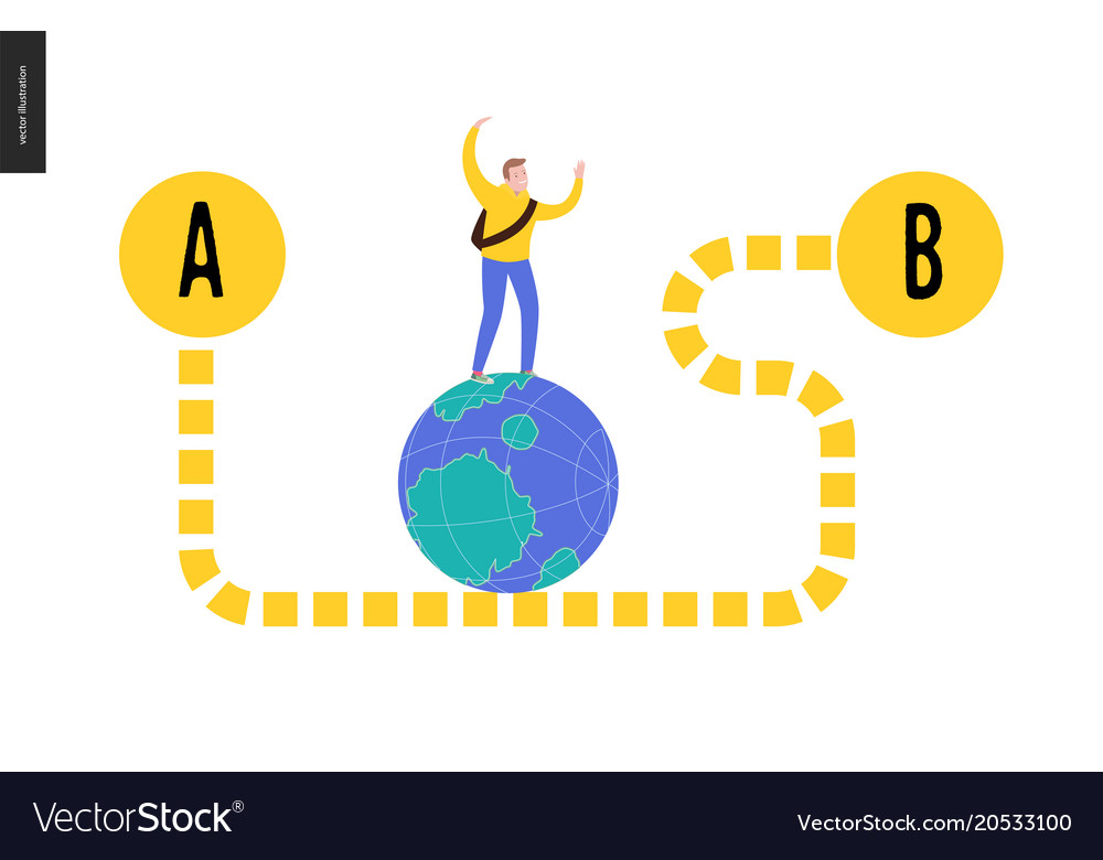 From point a to b