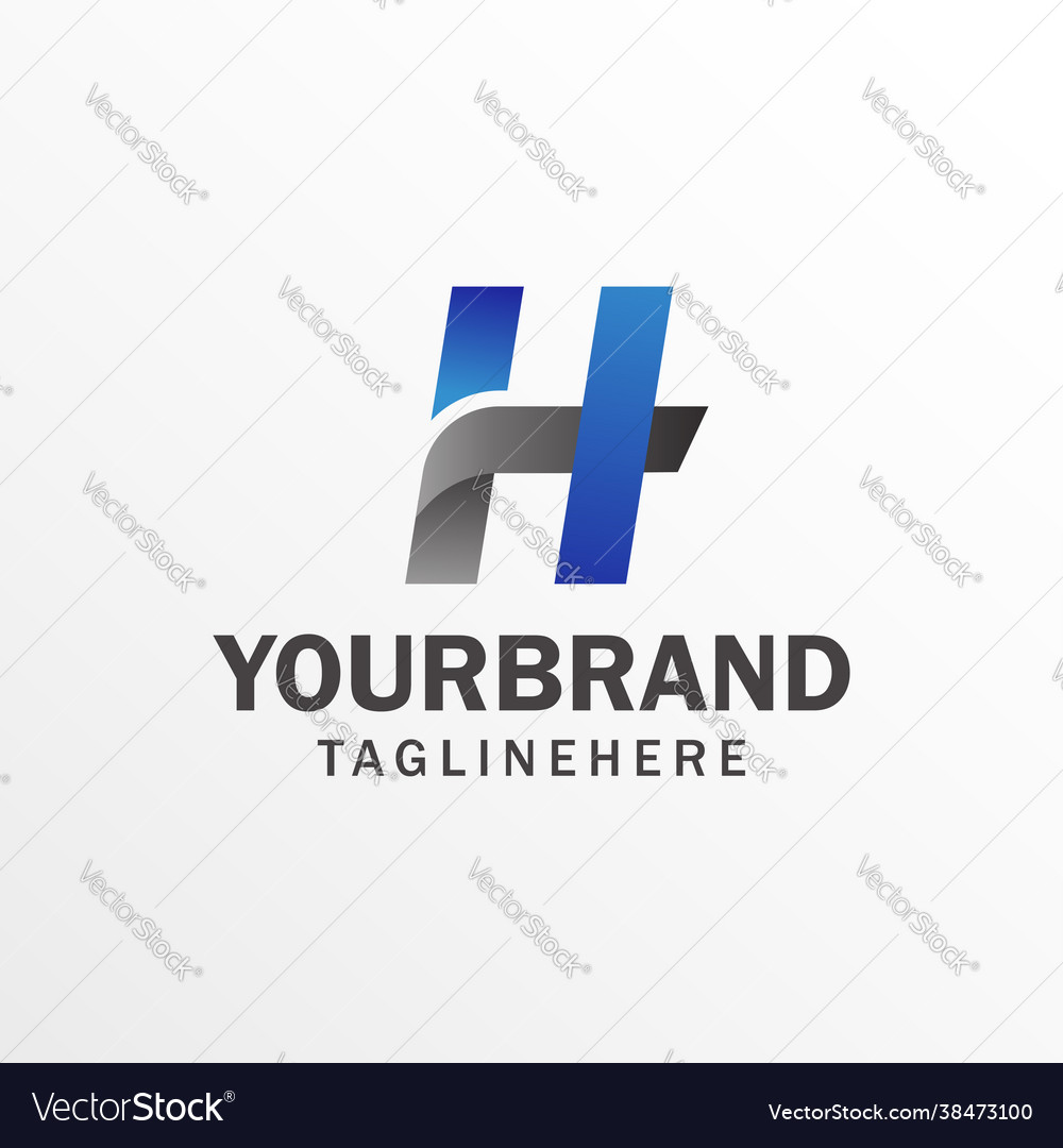 H Letter Logo Design Template Modern Letter Logo Vector Image