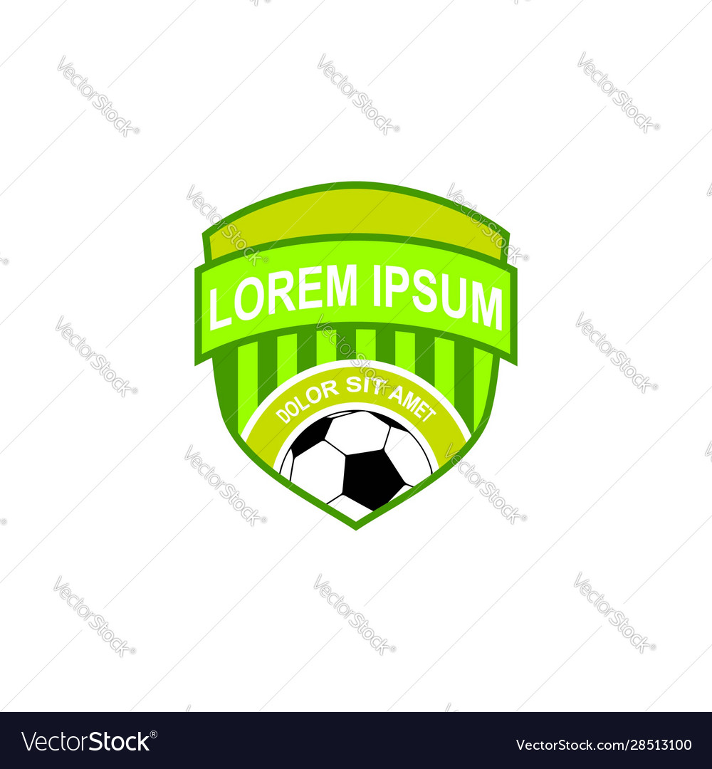 Soccer team emblem logo template