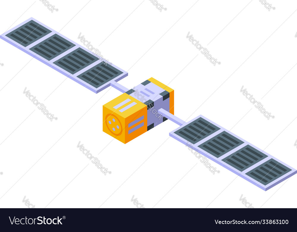 Space station pilot icon isometric style Vector Image