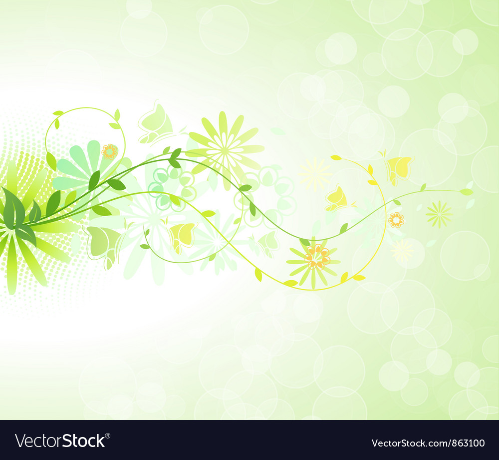 Spring floral background Royalty Free Vector Image