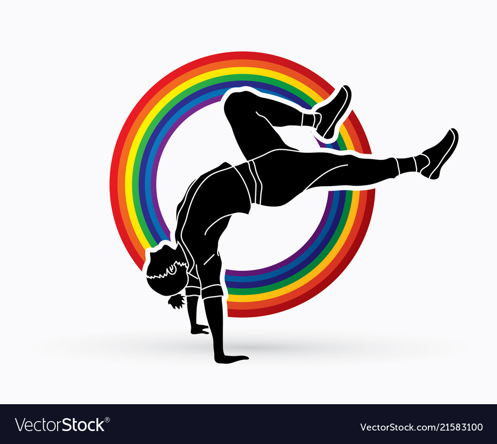 Street Dance B Boys Dance Hip Hop Dancing Vector Image