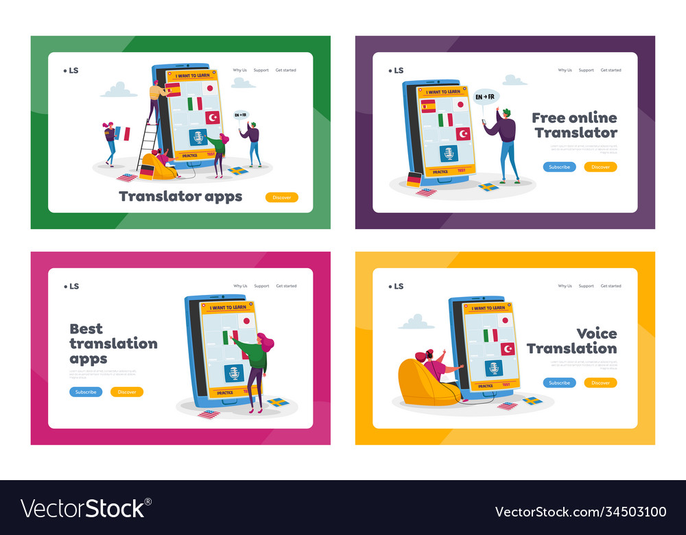 Students webinar or online lesson education Vector Image