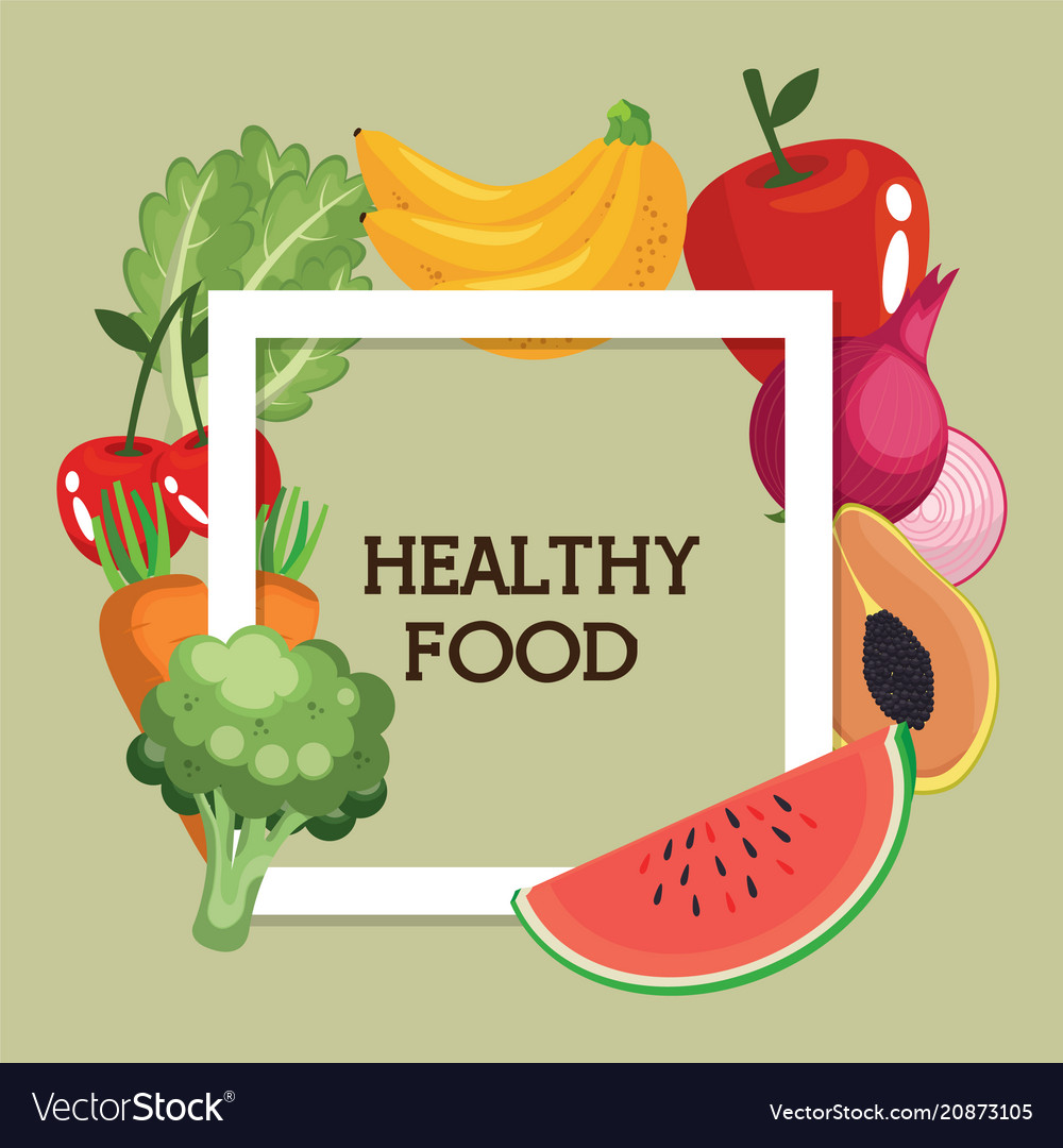 Fruits and vegetables healthy food