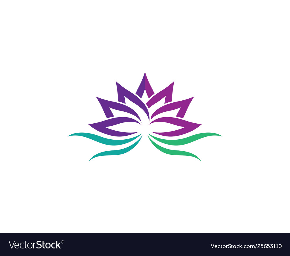 Beauty flower logo Royalty Free Vector Image - VectorStock