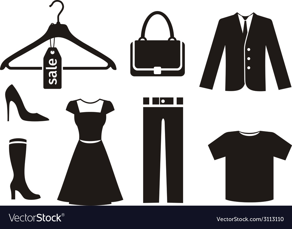 Clothing Vector Icon Black Business Clothes Vector, Black, roblox