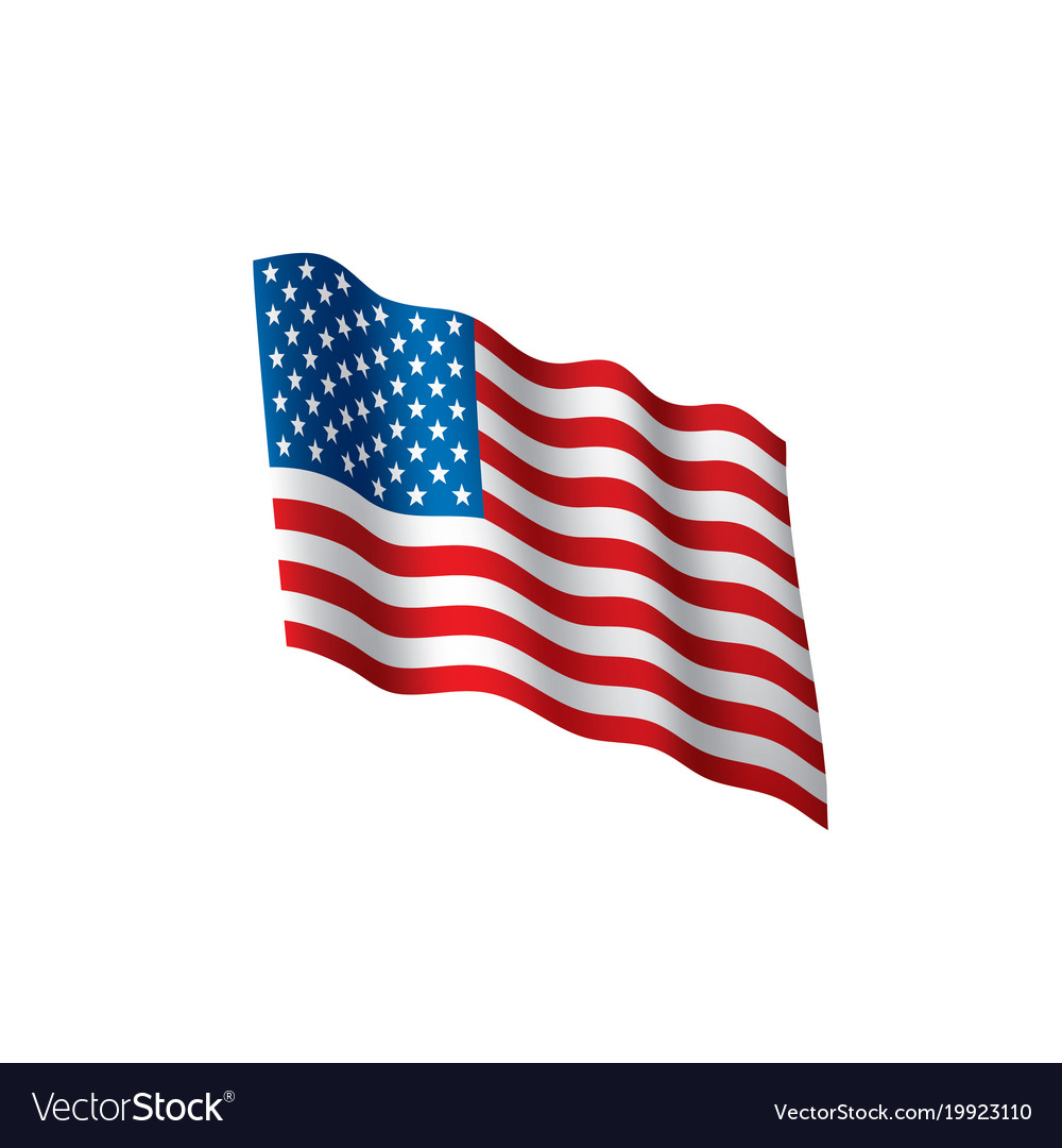 Usa flag isolated Royalty Free Vector Image - VectorStock