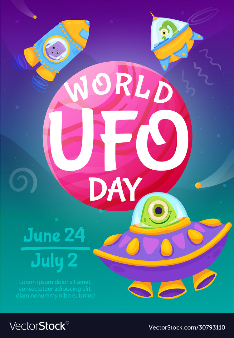 World ufo day poster