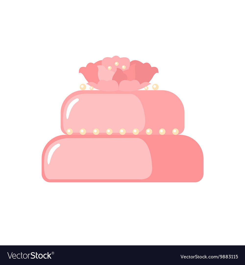 Cake icon on white background