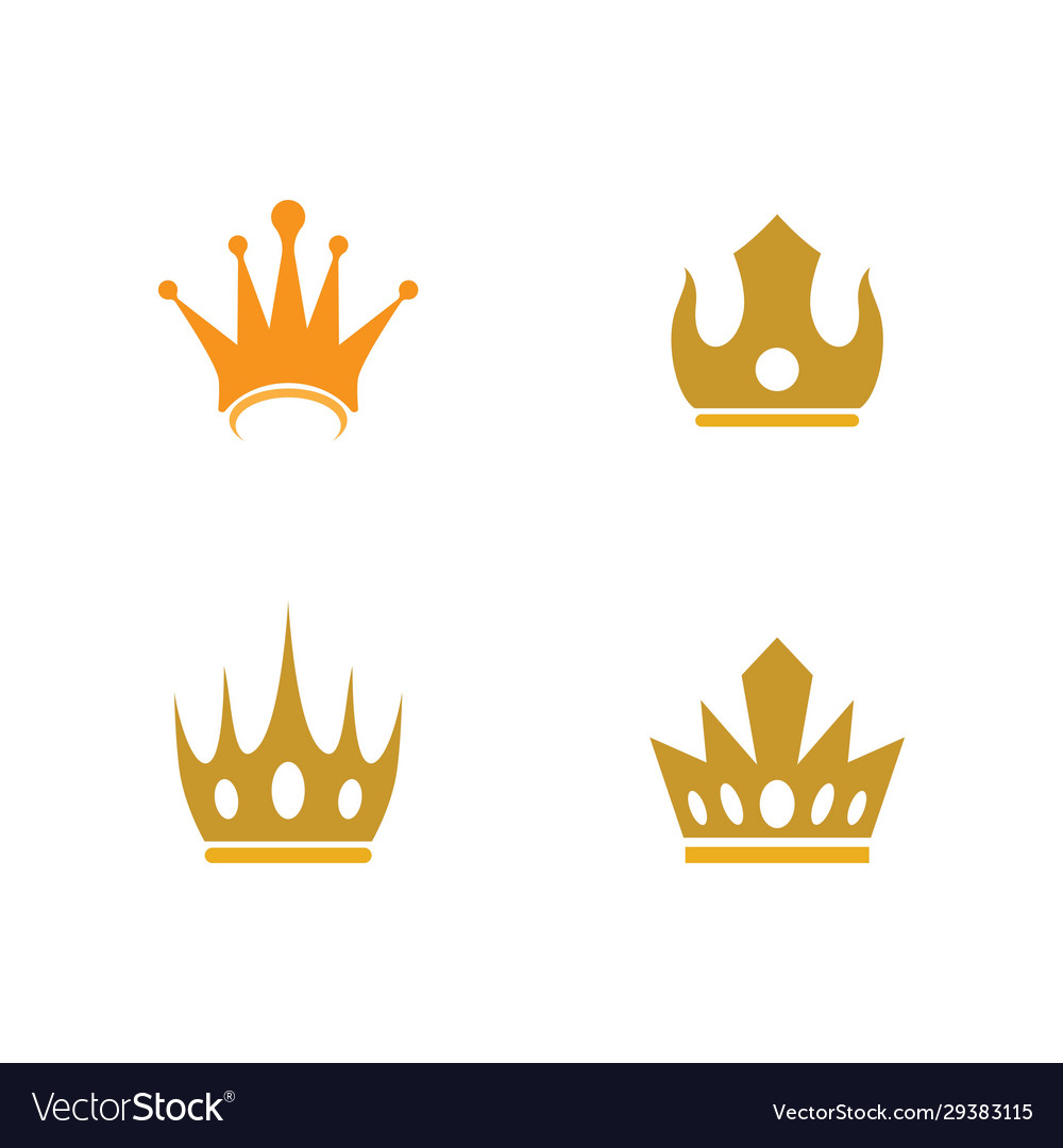 Crown logo template Royalty Free Vector Image - VectorStock