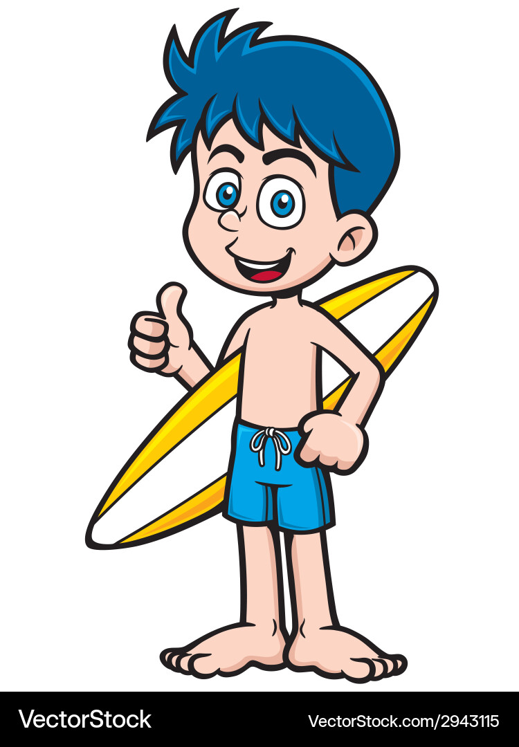 Surfer Royalty Free Vector Image - VectorStock
