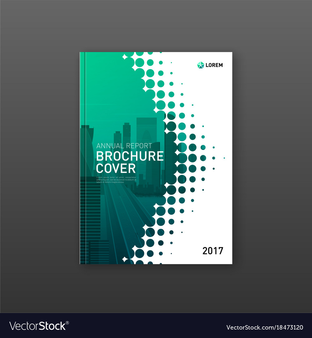 Brochure cover design template for business Vector Image