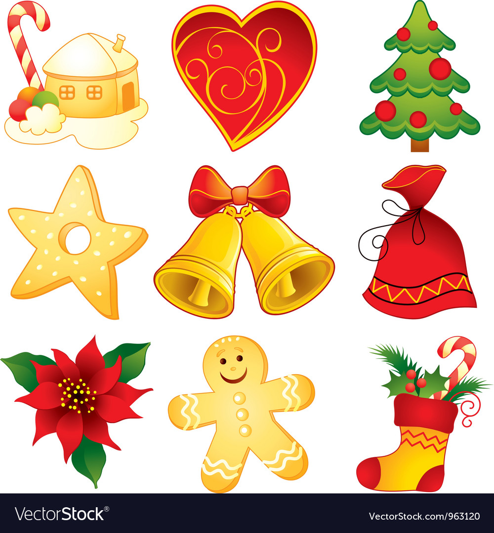 christmas-symbols-royalty-free-vector-image-vectorstock