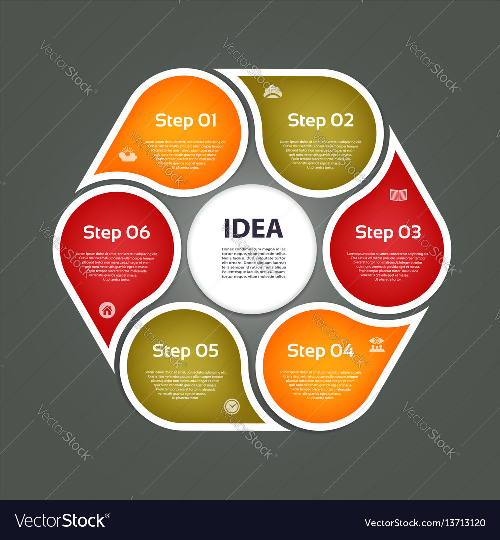 Kreispfeile für Infografiken