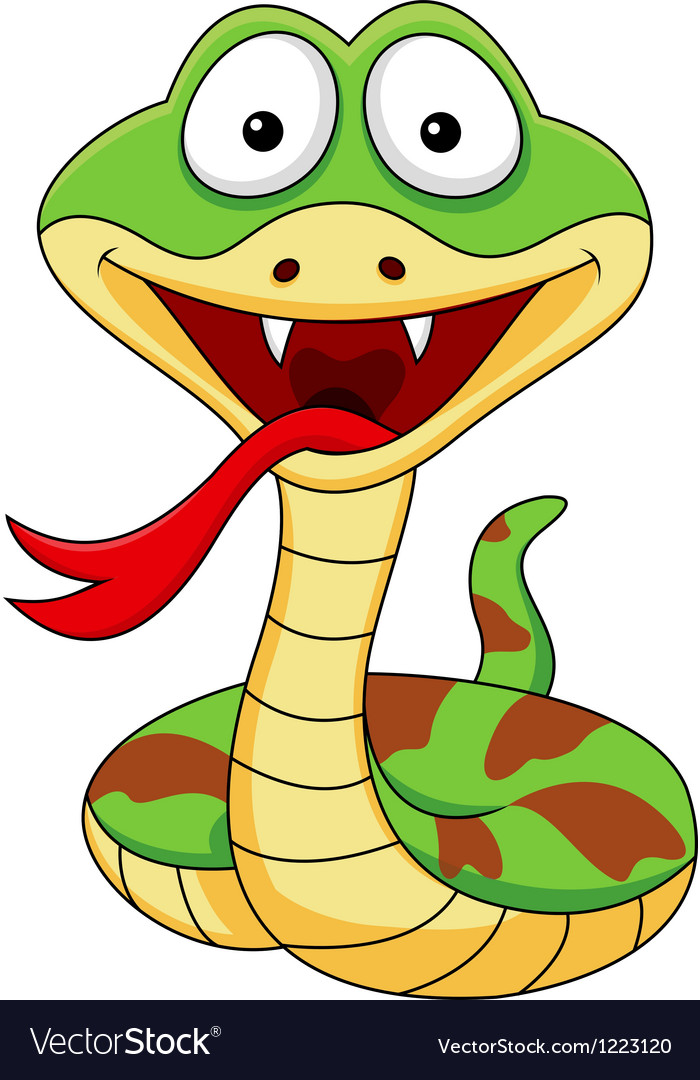 Funny Snake Cartoon Royalty Free Vector Image VectorStock