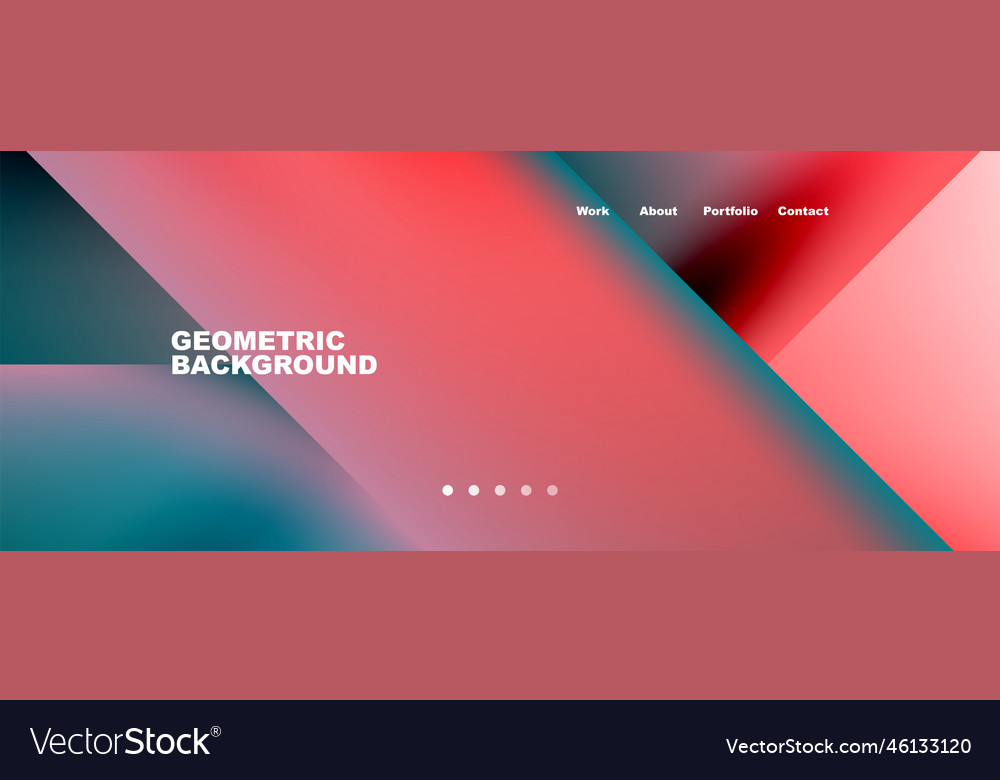 Geometric Abstract Background Line With Fluid Vector Image