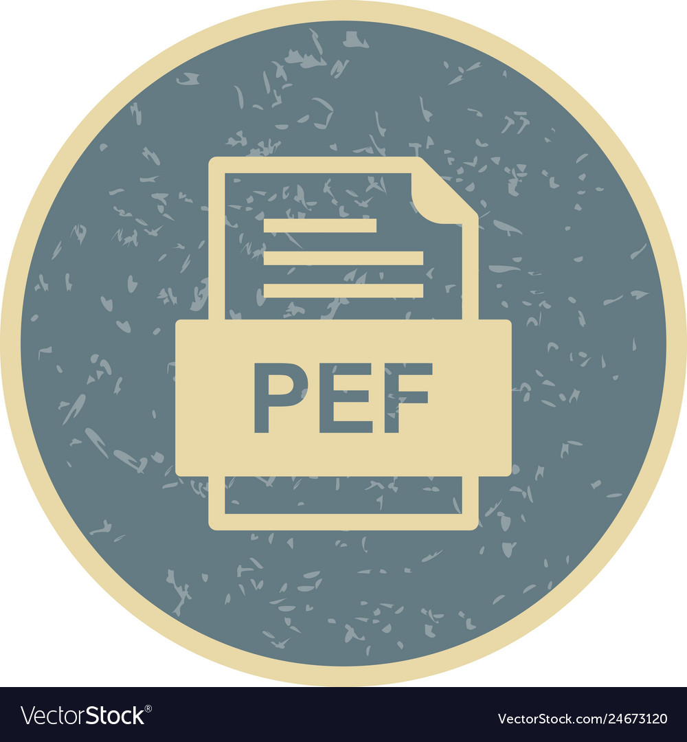Pef file document icon