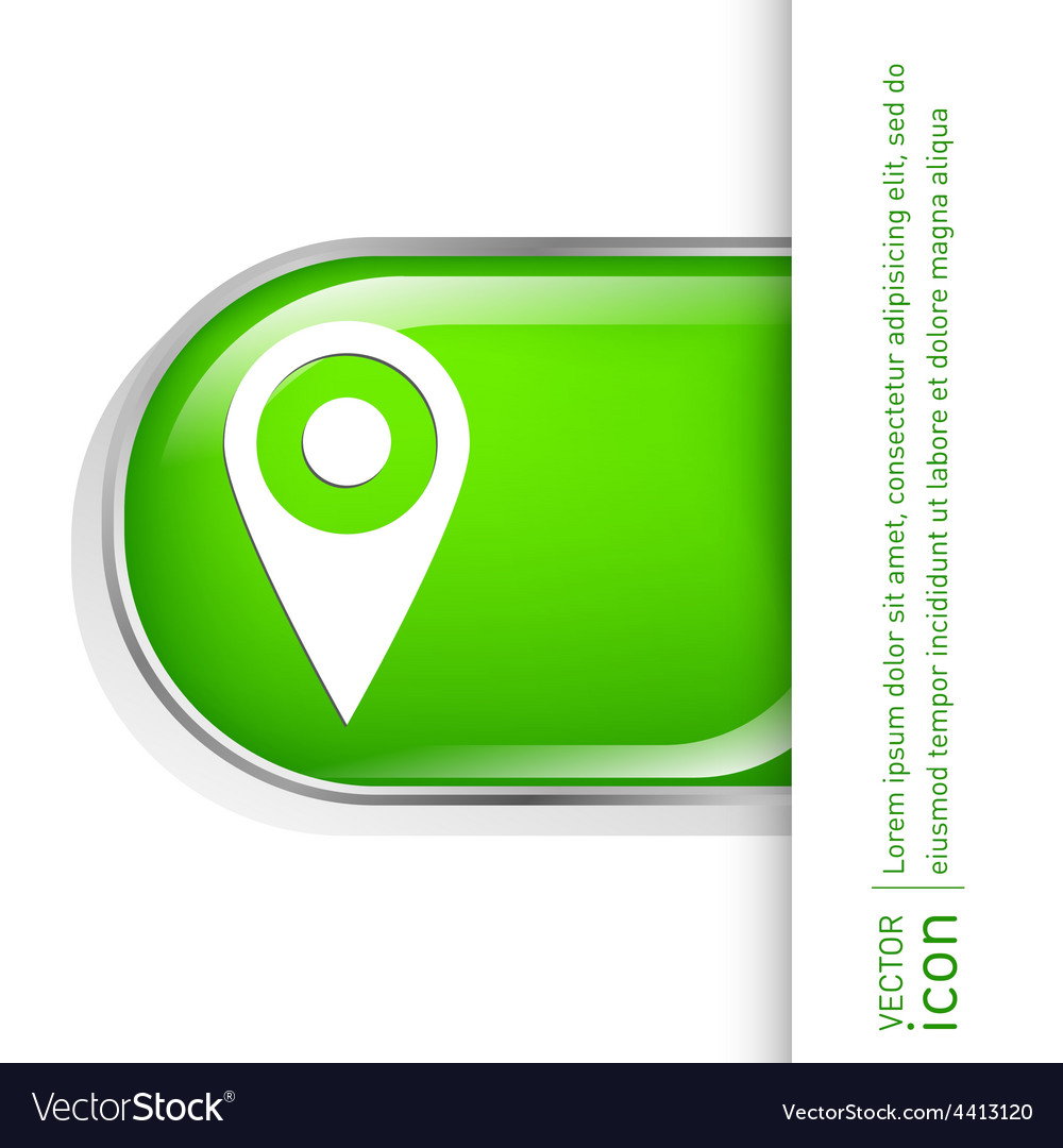 Pin location on the map Royalty Free Vector Image
