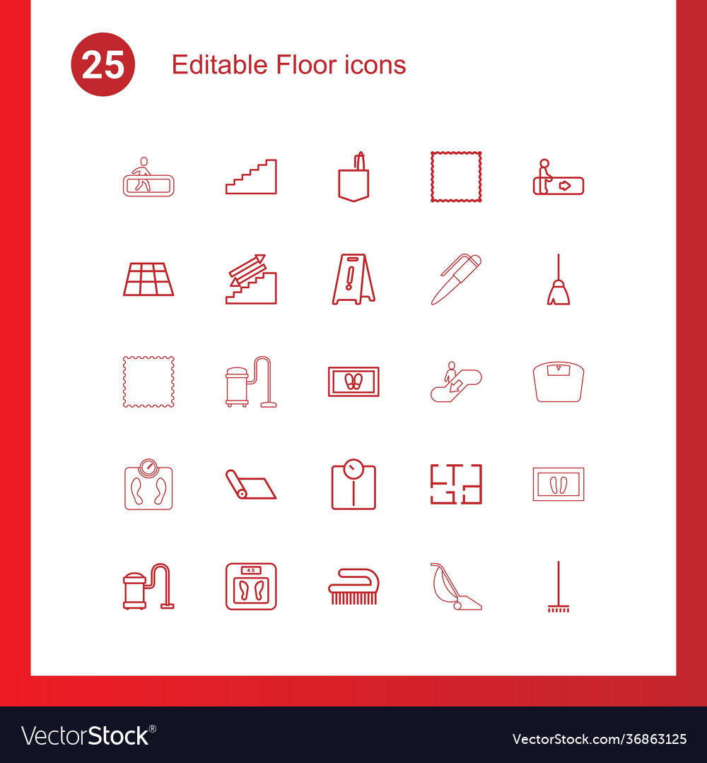 25 floor icons