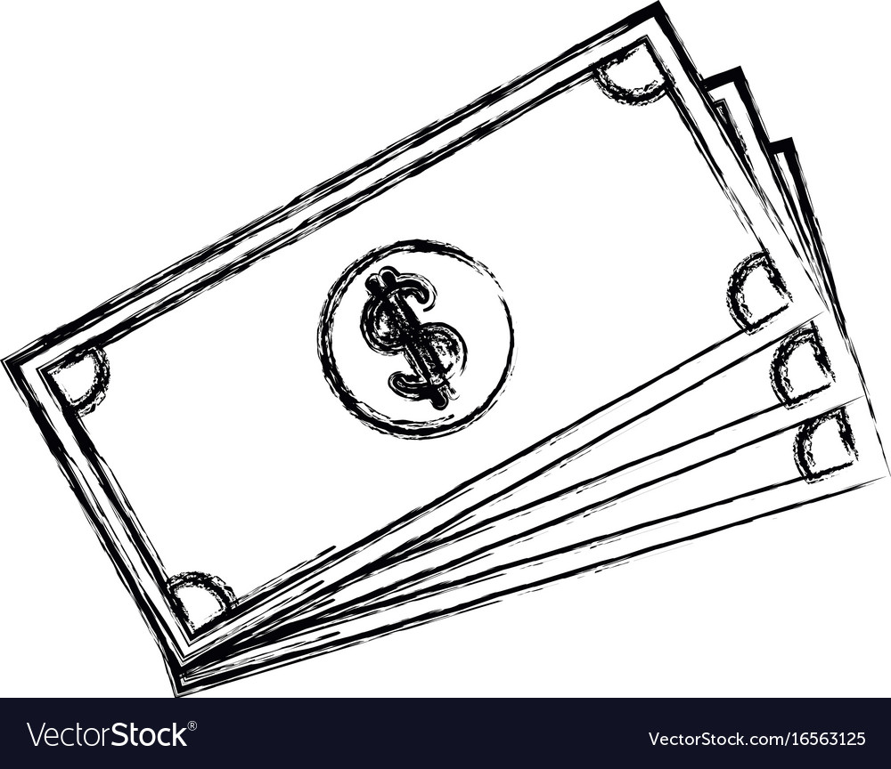 Banknote bank money currency cash Royalty Free Vector Image