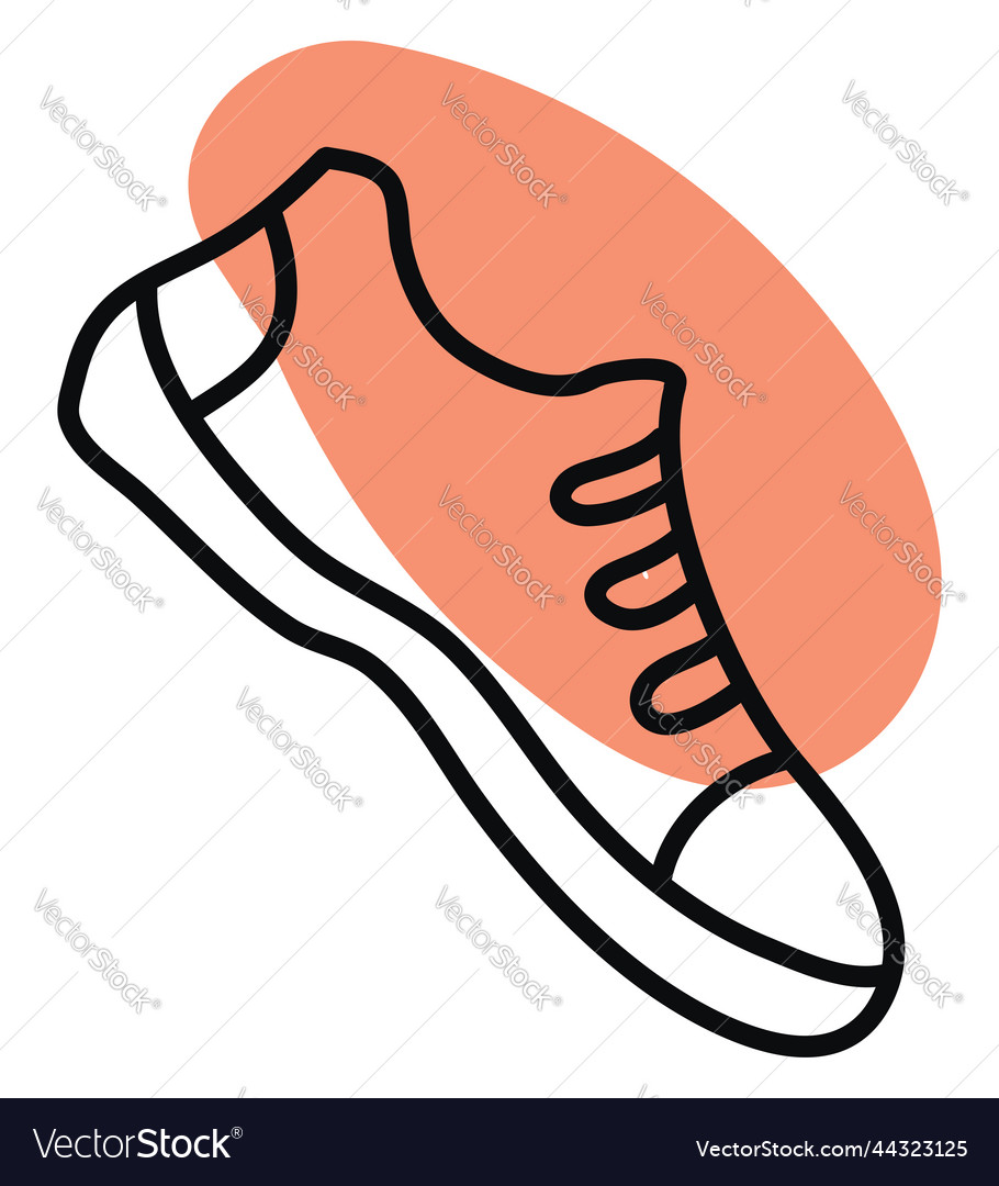 Fitness shoes on a white background Royalty Free Vector