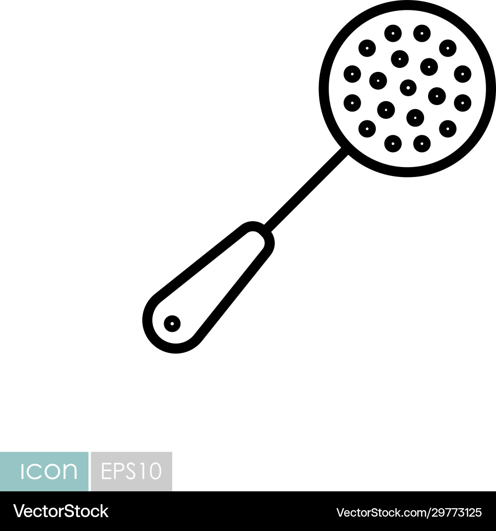 Skimmer icon kitchen appliance Royalty Free Vector Image