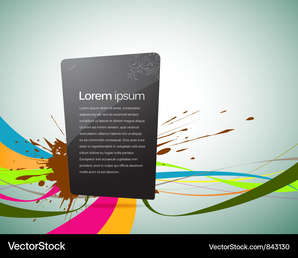 Abstract artistic and colorful ribbon Royalty Free Vector