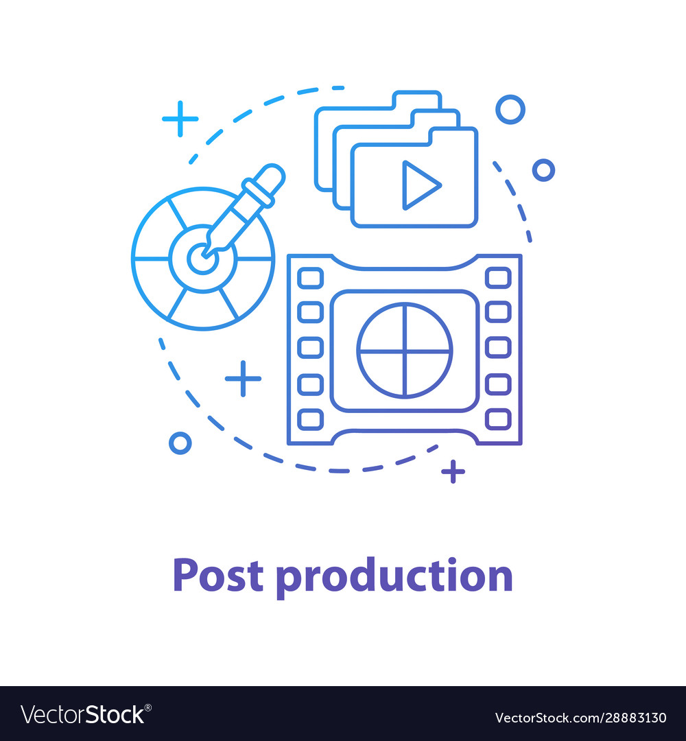 Post production concept icon