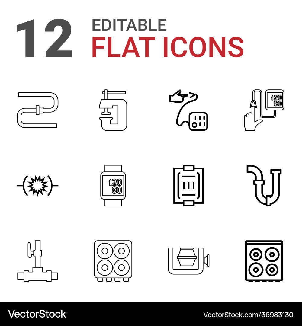 Pressure icons Royalty Free Vector Image - VectorStock