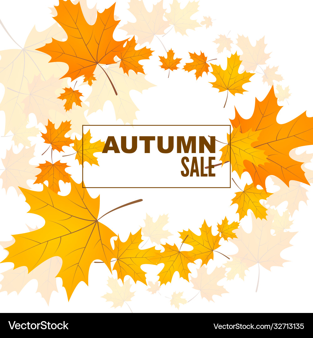 Abstract autumn background Royalty Free Vector Image