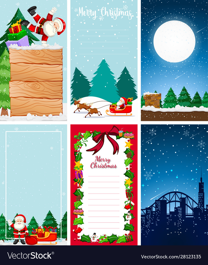 Background Templates With Christmas Theme Vector Image