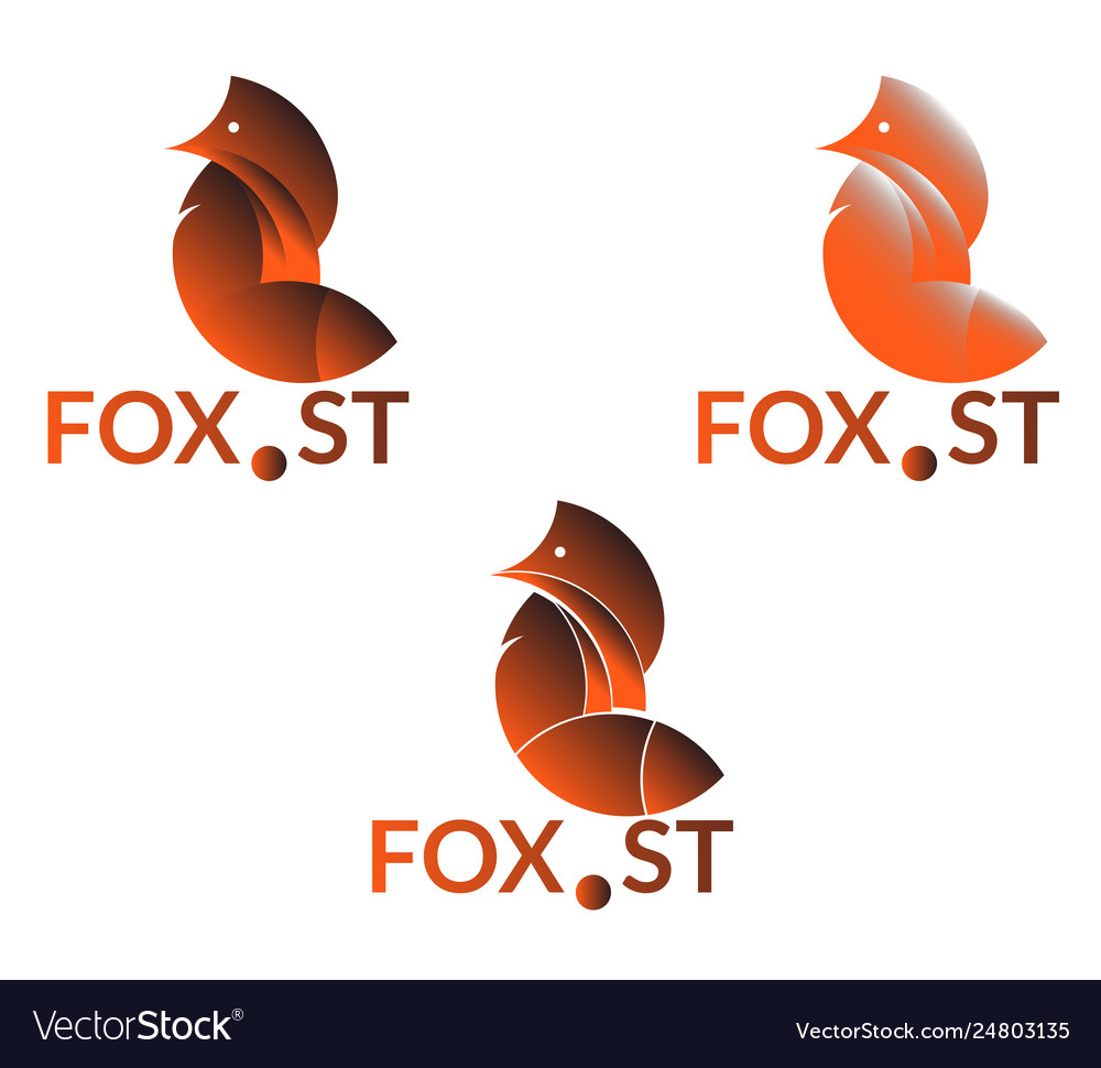 Company logo with fox Royalty Free Vector Image Company logo with fox vector image on VectorStock