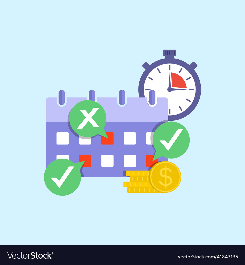 Wirtschaftskalender mit markiertem rotem Datumsbild