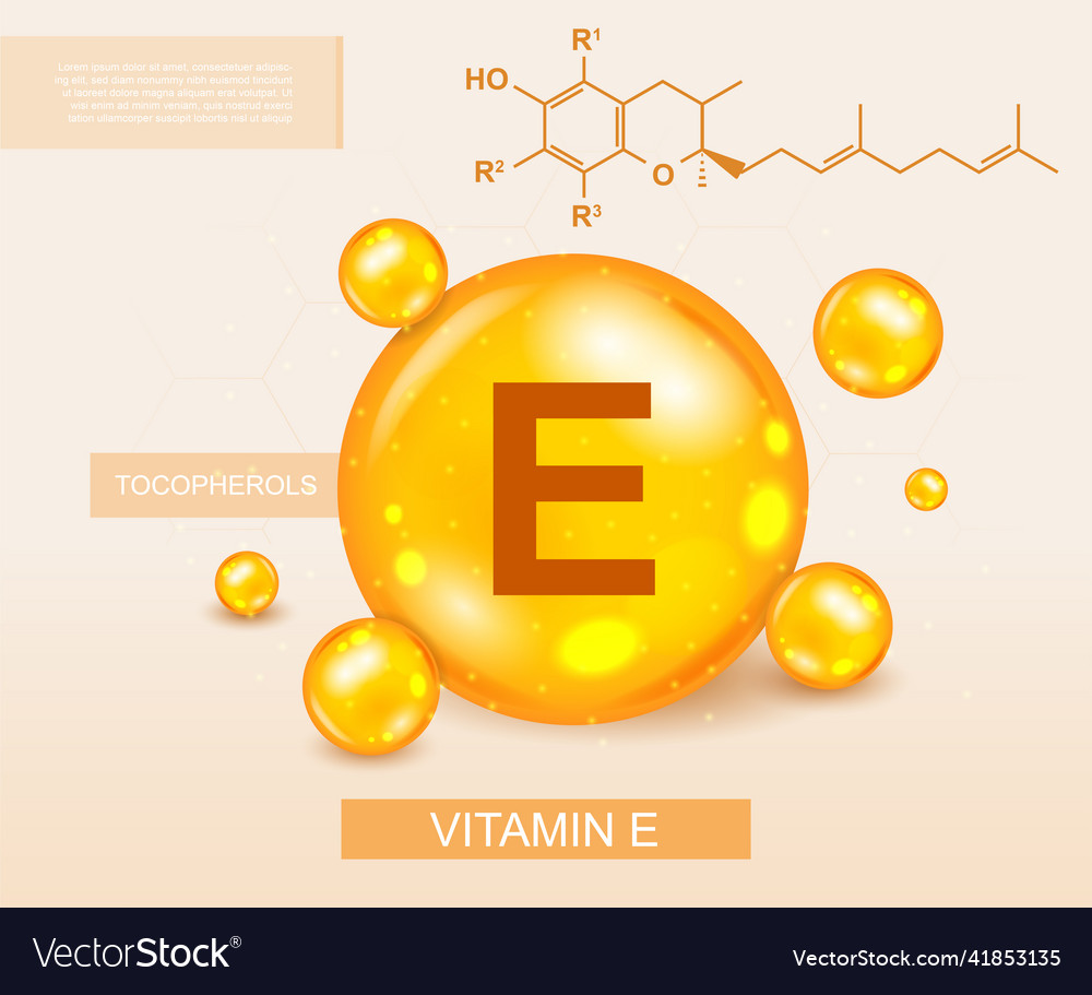 Vitamin e concept Royalty Free Vector Image VectorStock