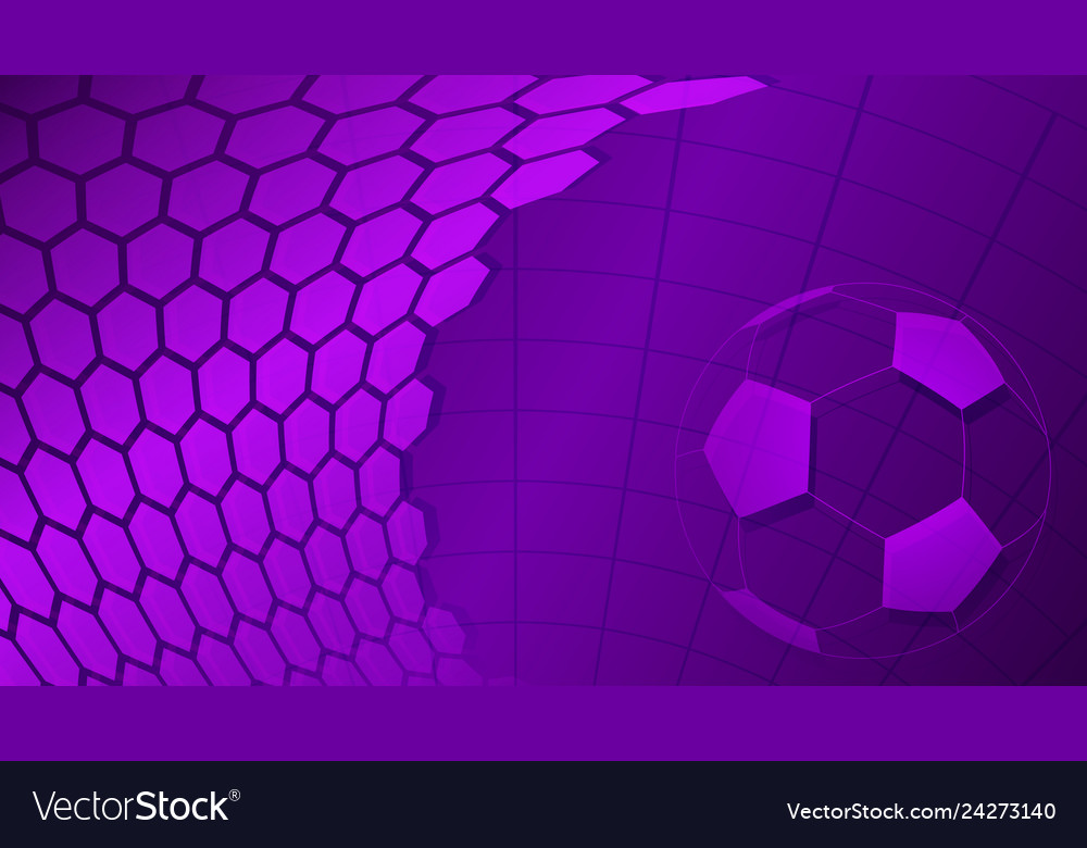 Soccer background in purple colors Royalty Free Vector Image