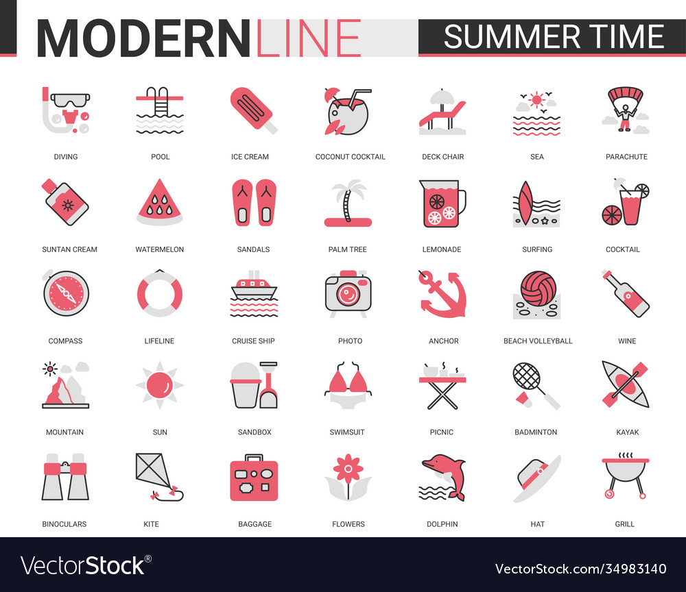 100,000 Summertime Vector Images