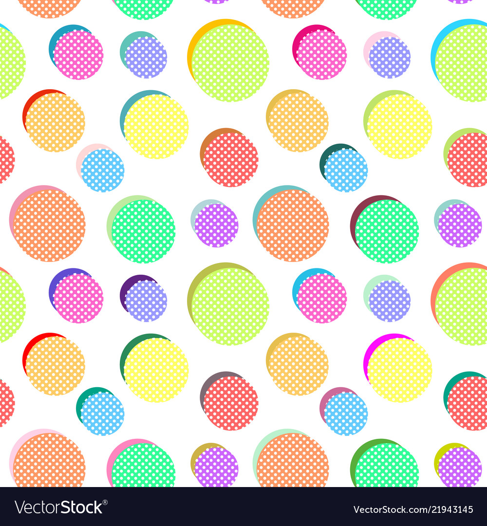 Abstract pattern with colored balls